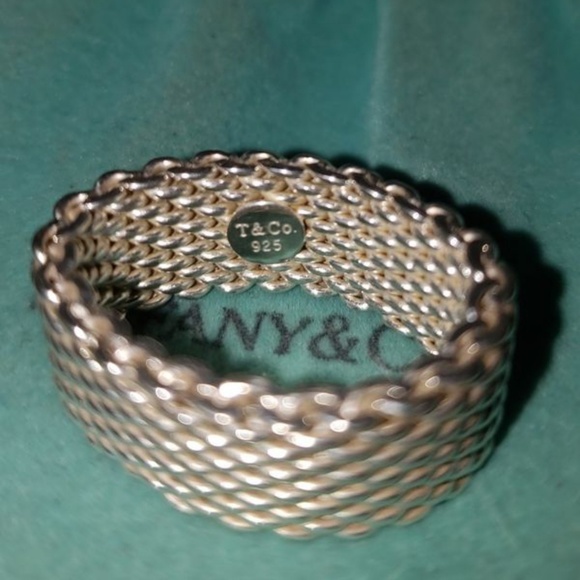 Tiffany & Co. Sterling Mesh Ring - Picture 2 of 2